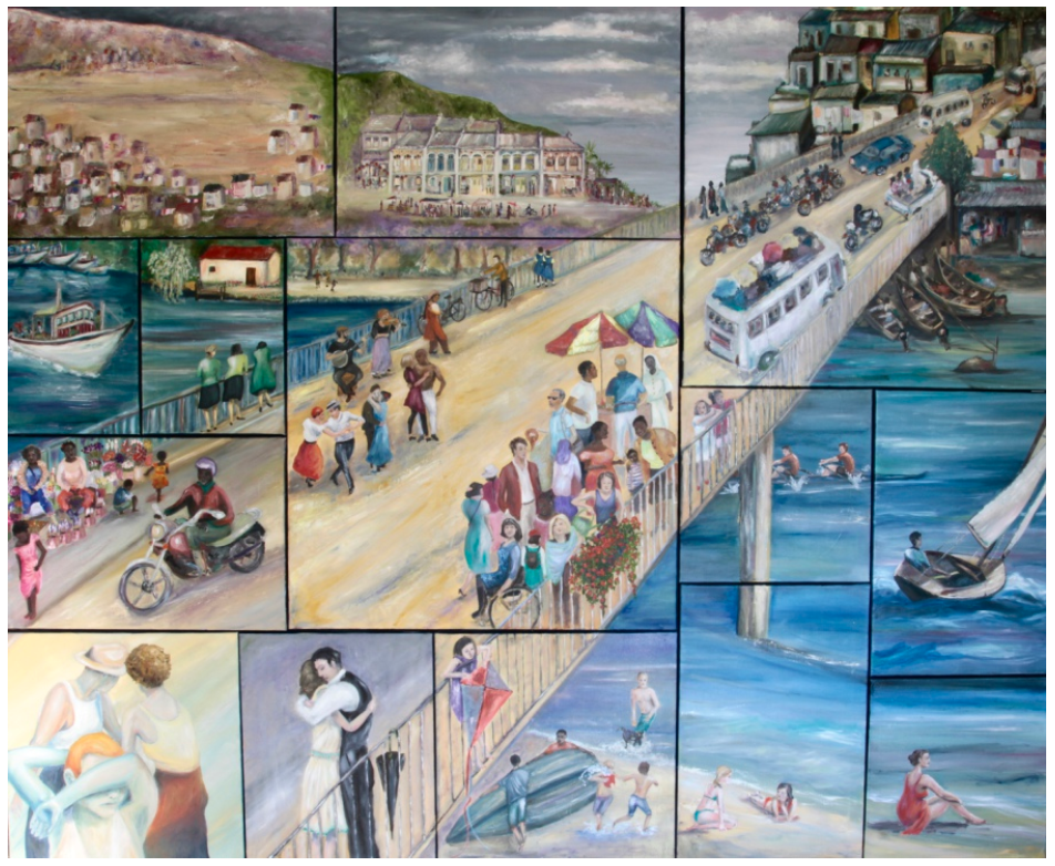 14 canvases that stand alone and link together